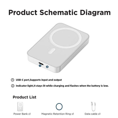 5000mAh Magnetic Power Bank